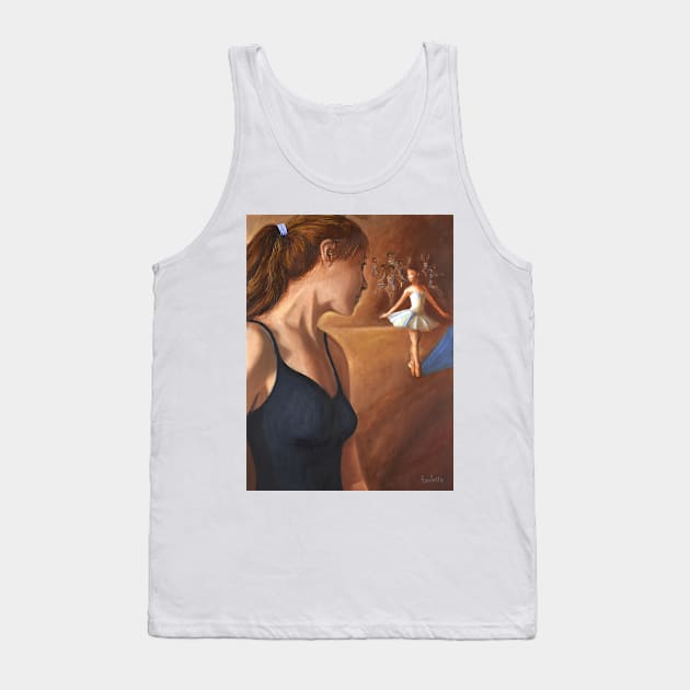 Dancer woman girl watching other dancers Tank Top by Fantasyart123